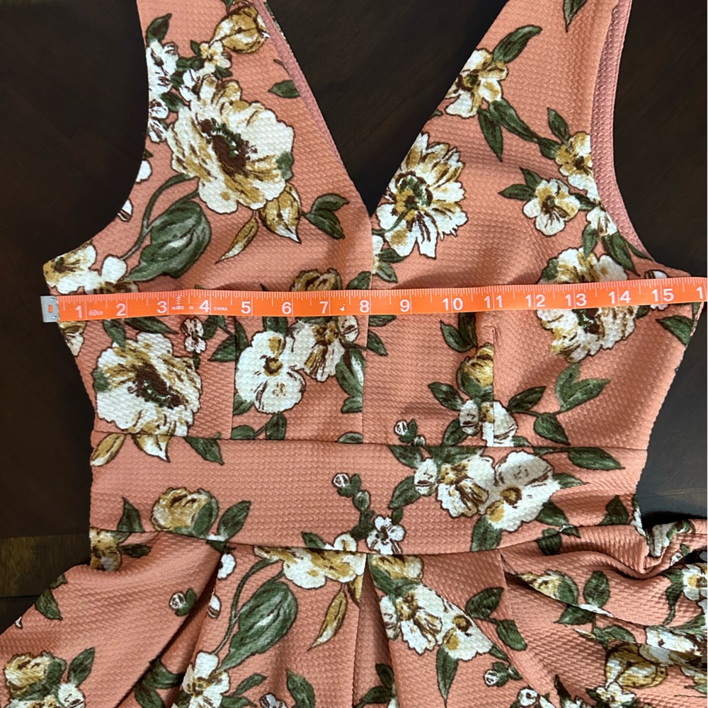 Haute Monde flowered dress. Size L sleeveless - Picture 11 of 12
